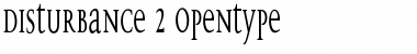 Download Disturbance Regular Font Title Preview