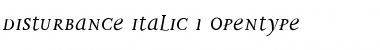 Download Disturbance Italic Font Title Preview