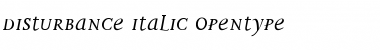 Download Disturbance Italic Font Title Preview