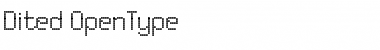 Download Dited Regular Font Title Preview