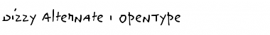 Download Dizzy Alternate Font Title Preview