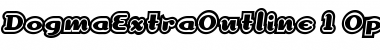 Download DogmaExtraOutline Extra Outline Font Title Preview
