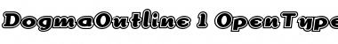 Download DogmaOutline Regular Font Title Preview