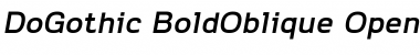 Download Do Gothic Bold Oblique Font Title Preview
