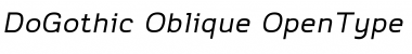 Download Do Gothic Oblique Font Title Preview