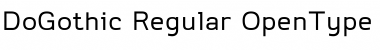 Download Do Gothic Regular Font Title Preview