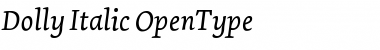 Download Dolly Italic Font Title Preview