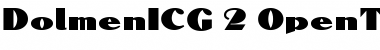 Download DolmenICG Regular Font Title Preview