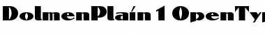 Download Dolmen Plain Font Title Preview