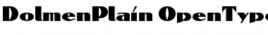Download Dolmen Plain Font Title Preview