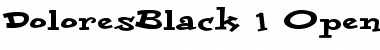 Download DoloresBlack Regular Font Title Preview