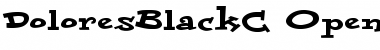 Download DoloresBlackC Regular Font Title Preview