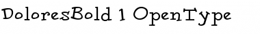 Download DoloresBold Regular Font Title Preview