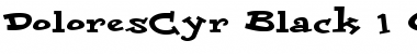 Download DoloresCyr Black Bold Font Title Preview