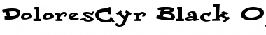 Download DoloresCyr-Black Regular Font Title Preview