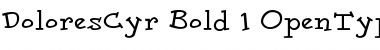 Download DoloresCyr Light Bold Font Title Preview