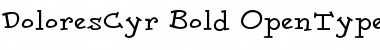 Download DoloresCyr-Bold Regular Font Title Preview