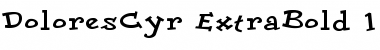 Download DoloresCyr Bold Font Title Preview