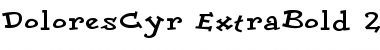 Download DoloresCyr ExtraBold Font Title Preview