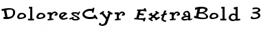 Download DoloresCyr ExtraBold Font Title Preview