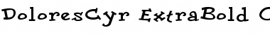 Download DoloresCyr-ExtraBold Regular Font Title Preview
