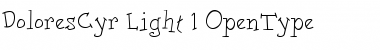 Download DoloresCyr Light Regular Font Title Preview