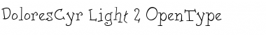 Download DoloresCyr Light Font Title Preview