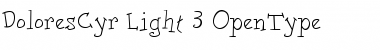 Download DoloresCyr Light Font Title Preview