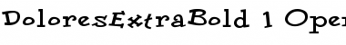 Download DoloresExtraBold Regular Font Title Preview