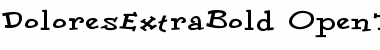 Download DoloresExtraBold Regular Font Title Preview