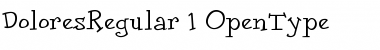 Download DoloresRegular Regular Font Title Preview