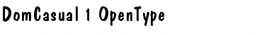 Download Dom Casual Regular Font Title Preview