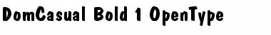 Download DomCasual Regular Font Title Preview