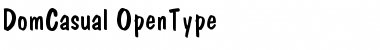 Download Dom Casual Font Title Preview