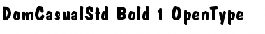 Download Dom Casual Std Bold Font Title Preview