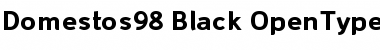 Download Domestos98 Black Font Title Preview