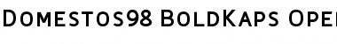 Download Domestos98 BoldKaps Font Title Preview