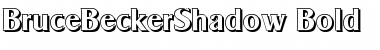 Download BruceBeckerShadow Bold Font Title Preview