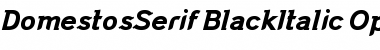 Download DomestosSerif BlackItalic Font Title Preview