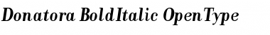 Download Donatora BoldItalic Font Title Preview