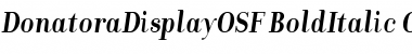 Download DonatoraDisplayOSF BoldItalic Font Title Preview