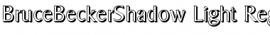 Download BruceBeckerShadow-Light Regular Font Title Preview