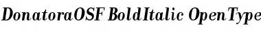 Download DonatoraOSF BoldItalic Font Title Preview