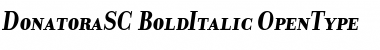Download DonatoraSC BoldItalic Font Title Preview