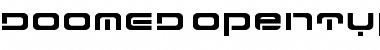 Download DOOMED Regular Font Title Preview