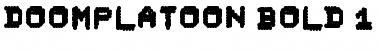 Download DoomPlatoon Bold Font Title Preview