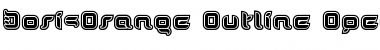 Download DorisOrange Outline Font Title Preview