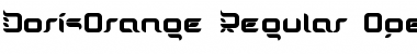 Download DorisOrange Regular Font Title Preview