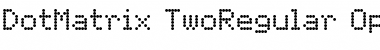 Download DotMatrix TwoRegular Font Title Preview