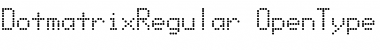 Download DotMatrix Regular Font Title Preview